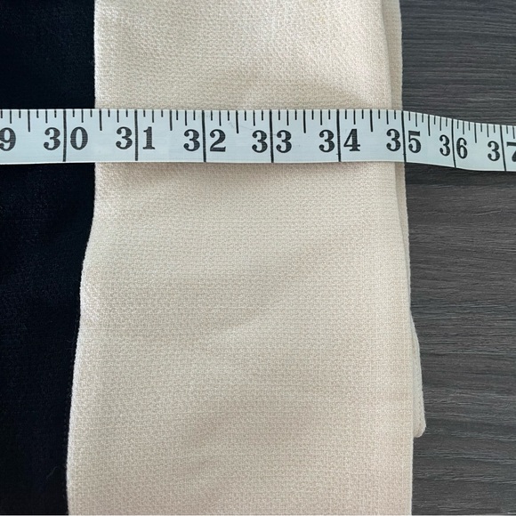 Vintage Gio Guerreri Wool Black and Beige Buttoned A-line ¾ Sleeves Dress - Picture 14 of 15